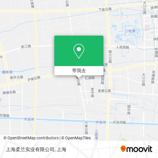 上海柔兰实业有限公司地图