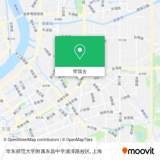 华东师范大学附属东昌中学浦泽路校区地图