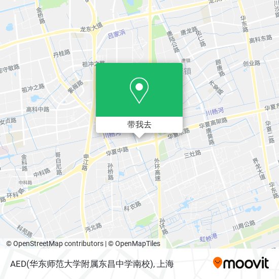 AED(华东师范大学附属东昌中学南校)地图