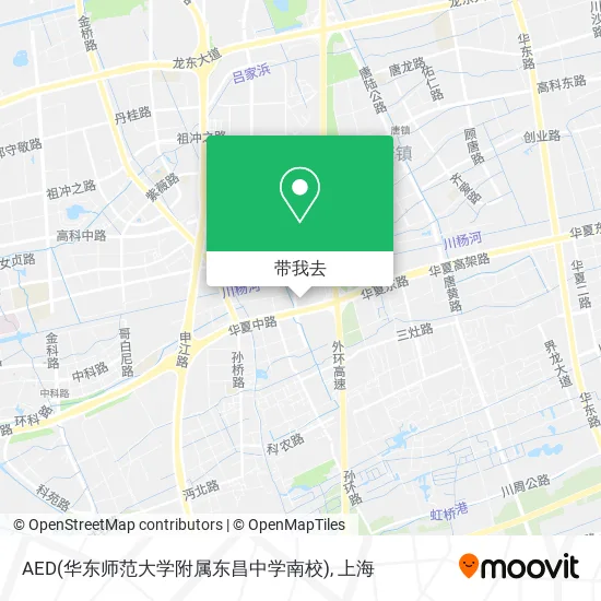 AED(华东师范大学附属东昌中学南校)地图