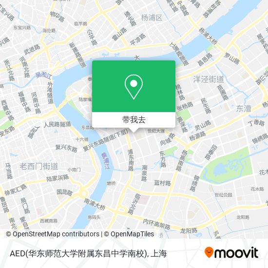 AED(华东师范大学附属东昌中学南校)地图