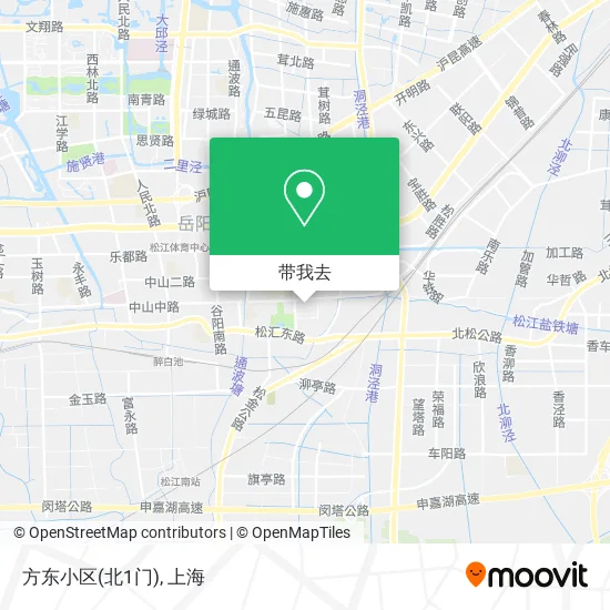 方东小区(北1门)地图