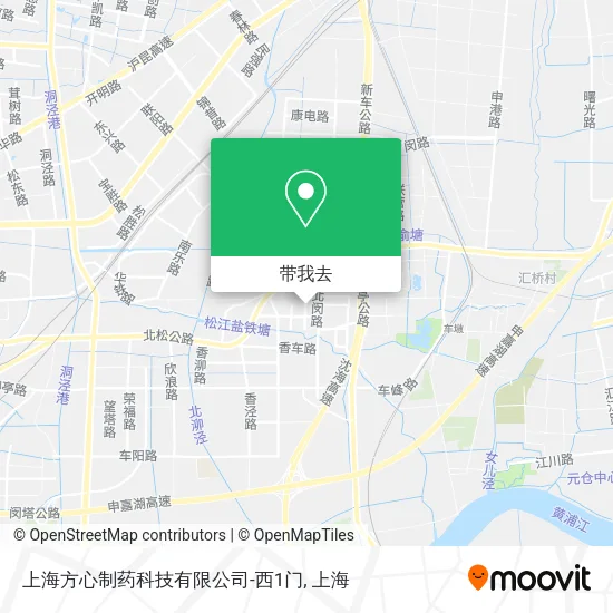 上海方心制药科技有限公司-西1门地图