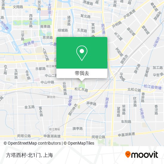 方塔西村-北1门地图