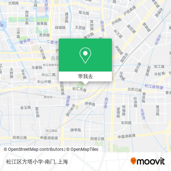 松江区方塔小学-南门地图