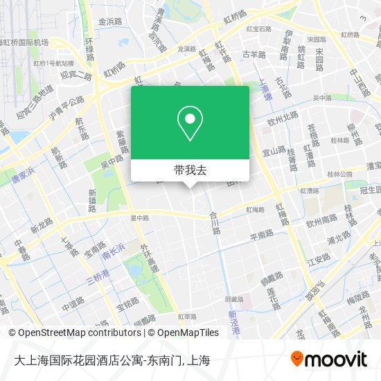 大上海国际花园酒店公寓-东南门地图
