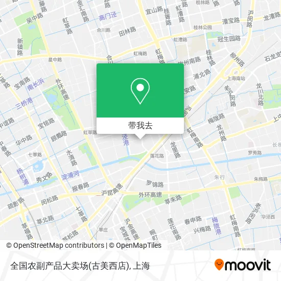 全国农副产品大卖场(古美西店)地图