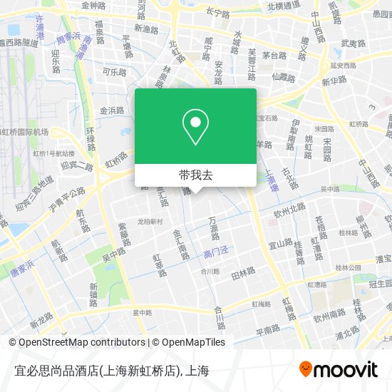 宜必思尚品酒店(上海新虹桥店)地图
