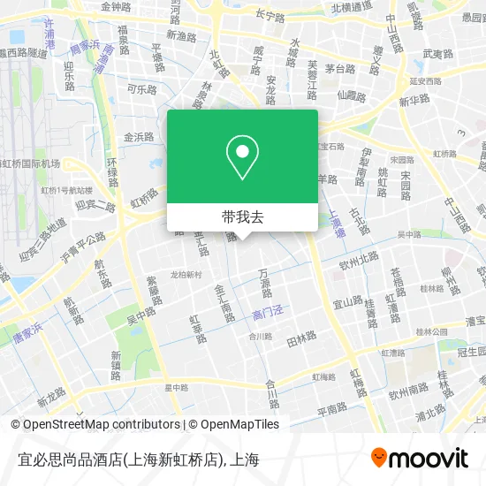 宜必思尚品酒店(上海新虹桥店)地图