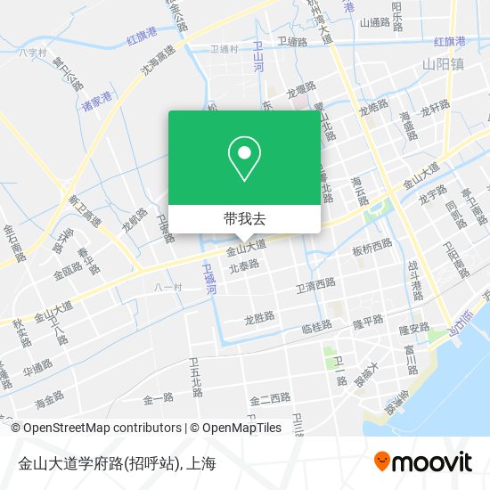金山大道学府路(招呼站)地图