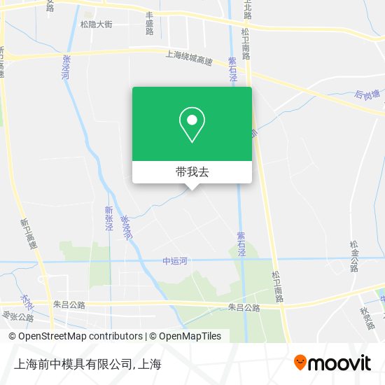 上海前中模具有限公司地图
