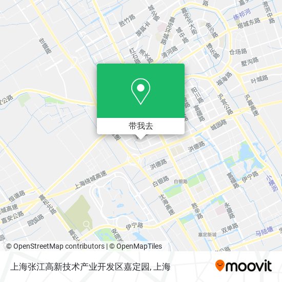 上海张江高新技术产业开发区嘉定园地图