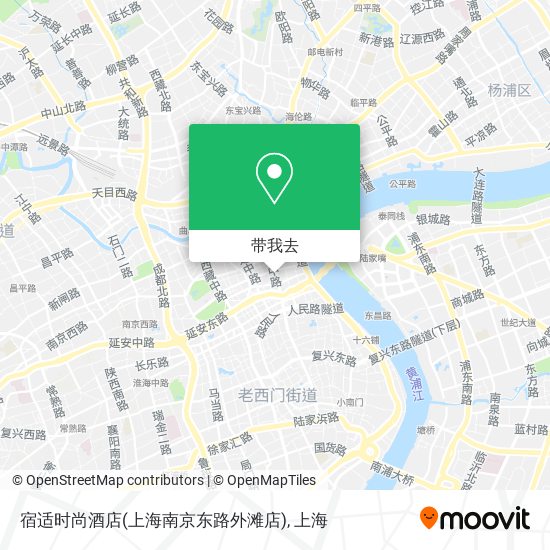 宿适时尚酒店(上海南京东路外滩店)地图