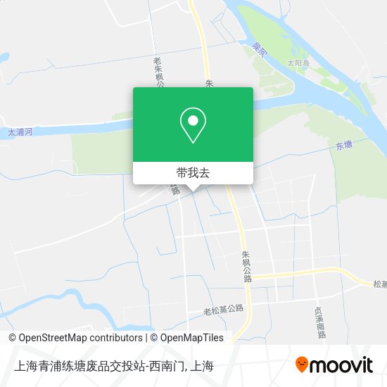 上海青浦练塘废品交投站-西南门地图