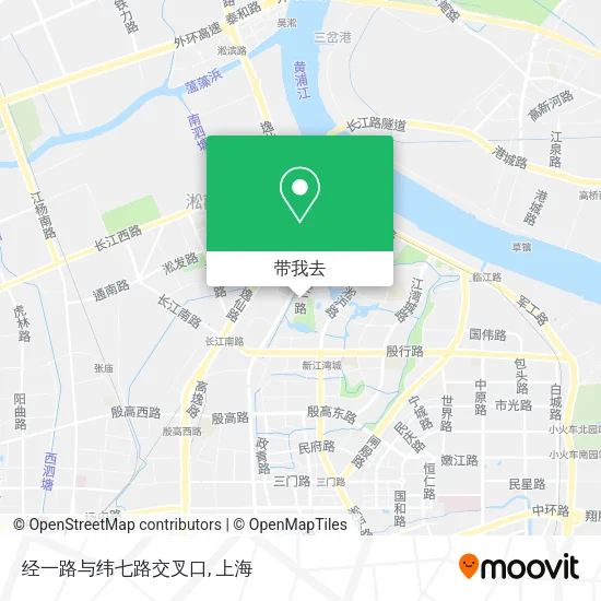 经一路与纬七路交叉口地图