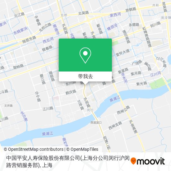 中国平安人寿保险股份有限公司(上海分公司闵行沪闵路营销服务部)地图