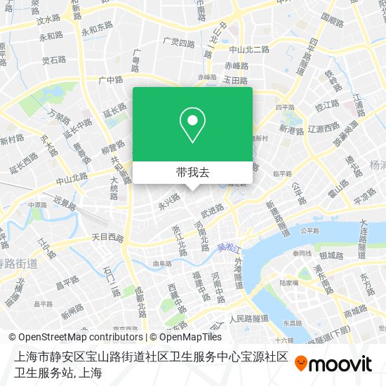上海市静安区宝山路街道社区卫生服务中心宝源社区卫生服务站地图
