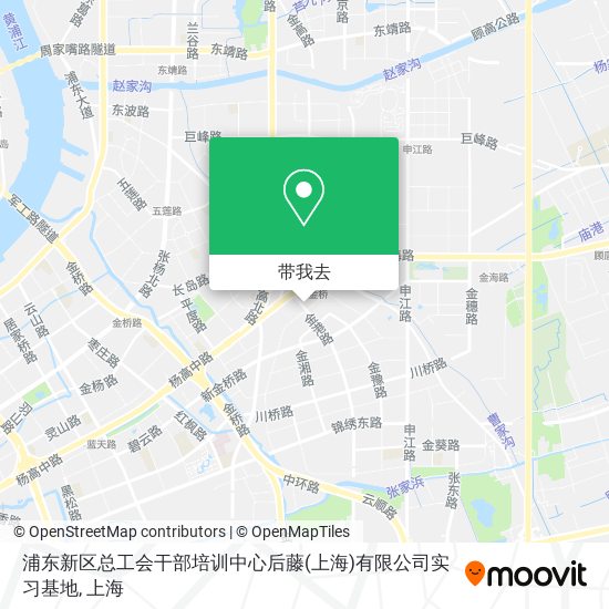 浦东新区总工会干部培训中心后藤(上海)有限公司实习基地地图