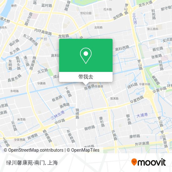 绿川馨康苑-南门地图