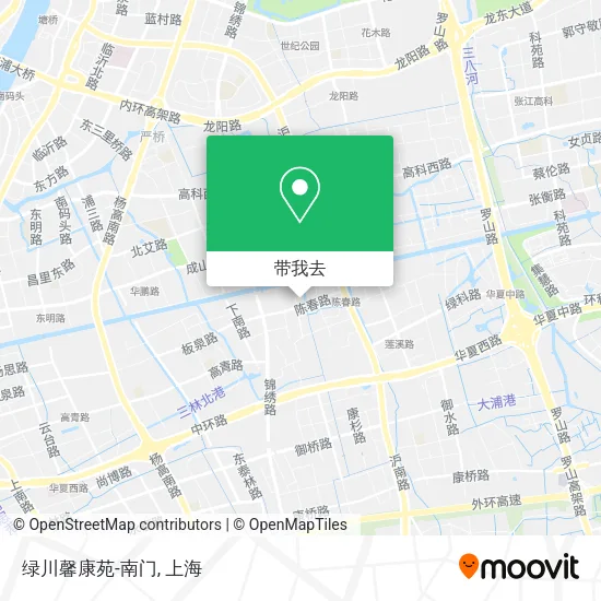 绿川馨康苑-南门地图