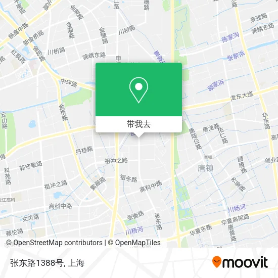 张东路1388号地图