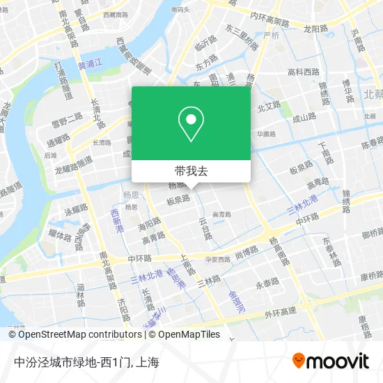 中汾泾城市绿地-西1门地图
