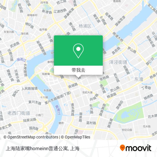 上海陆家嘴homeinn普通公寓地图