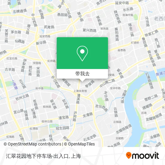 汇翠花园地下停车场-出入口地图