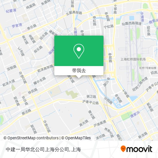 中建一局华北公司上海分公司地图