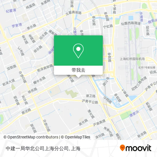 中建一局华北公司上海分公司地图
