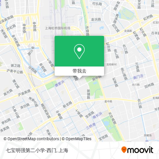 七宝明强第二小学-西门地图