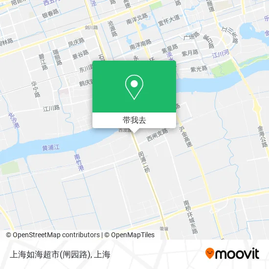 上海如海超市(闸园路)地图