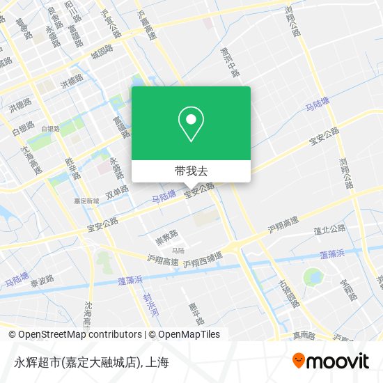 永辉超市(嘉定大融城店)地图