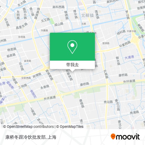 康桥冬跟冷饮批发部地图