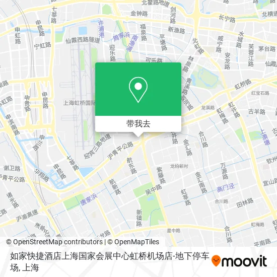 如家快捷酒店上海国家会展中心虹桥机场店-地下停车场地图