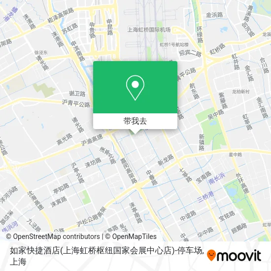 如家快捷酒店(上海虹桥枢纽国家会展中心店)-停车场地图