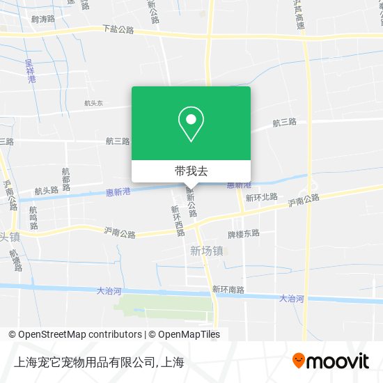 上海宠它宠物用品有限公司地图