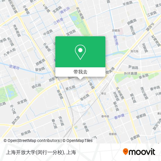 上海开放大学(闵行一分校)地图