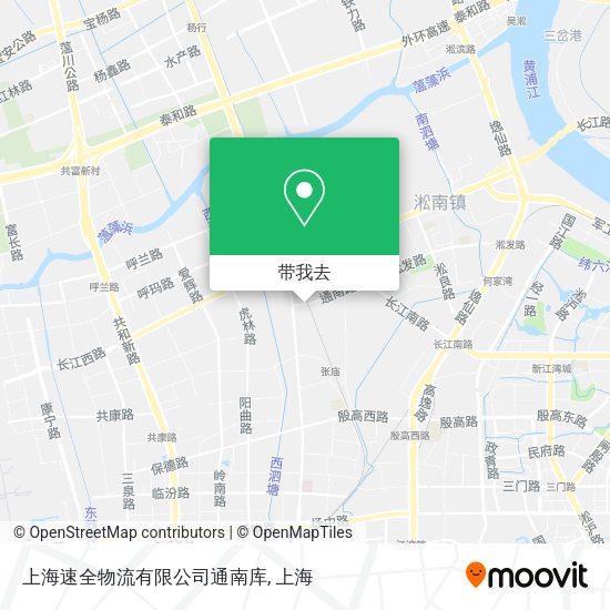 上海速全物流有限公司通南库地图