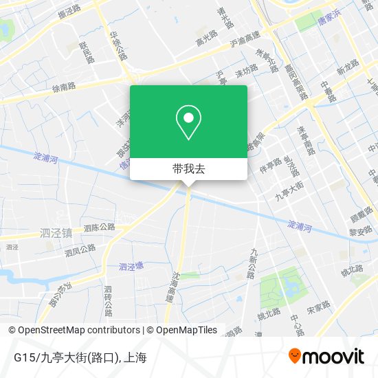 G15/九亭大街(路口)地图