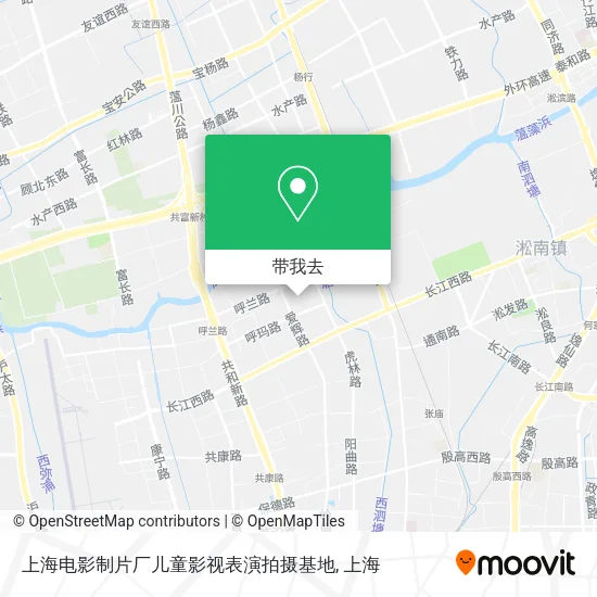 上海电影制片厂儿童影视表演拍摄基地地图
