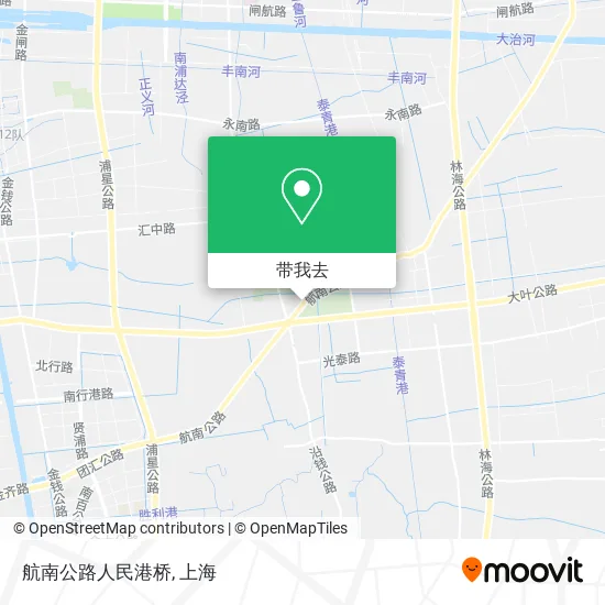 航南公路人民港桥地图