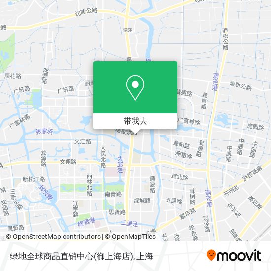 绿地全球商品直销中心(御上海店)地图