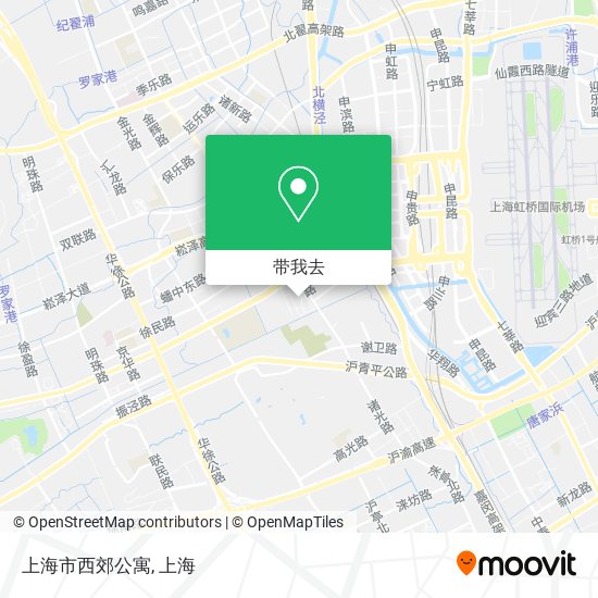 上海市西郊公寓地图