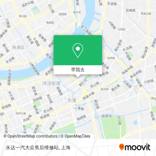 永达一汽大众售后维修站地图