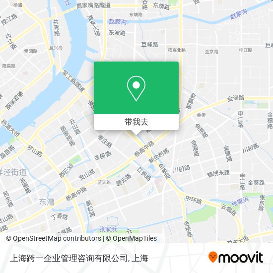 上海跨一企业管理咨询有限公司地图