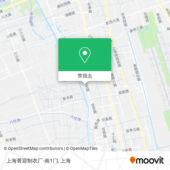 上海菁迎制衣厂-南1门地图