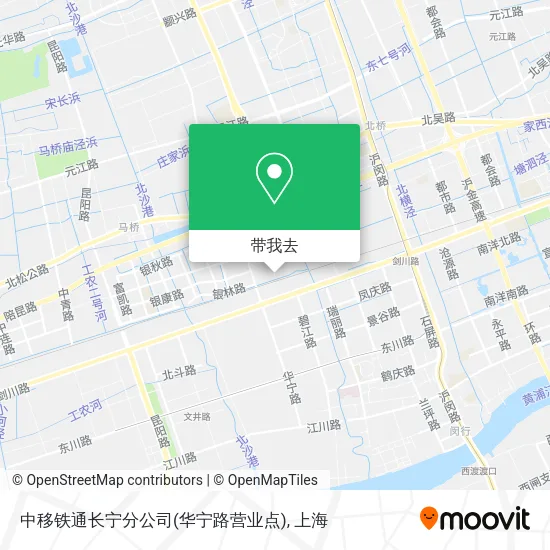 中移铁通长宁分公司(华宁路营业点)地图