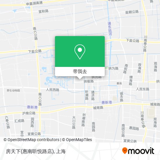 房天下(惠南听悦路店)地图