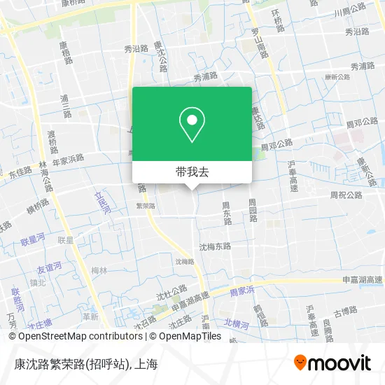 康沈路繁荣路(招呼站)地图